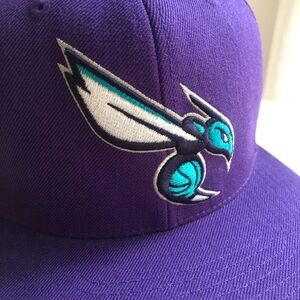 New: Mitchell & Ness Charlotte Hornets SnapBack Hat.